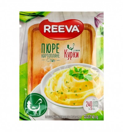 Пюре Reeva Курица картофельное быстрого приготовления 40г