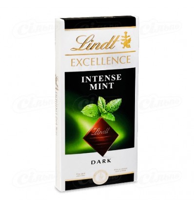 Шоколад Lindt Excellence Intense Mint черный 100г
