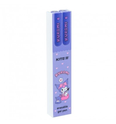 Ручка гелевая "пиши-стирай" Kite Kuromi HK24-069-1, синяя, 2 шт. в пенале ( HK24-069-1 )