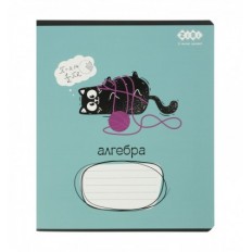 Тетрадь ученическая общая KIDS LINE CRAZY CAT ZB.1703-06, 48л., клетка, алгебра