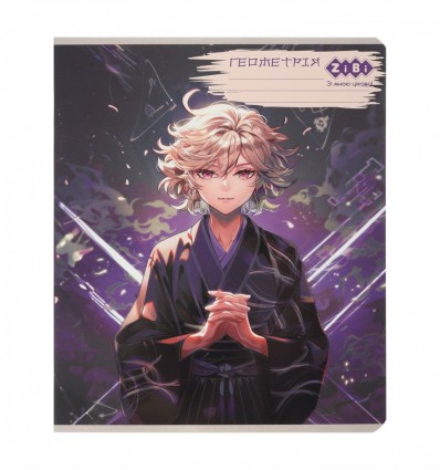 Зошит учнівський загальний KIDS LINE ANIME ZB.1704-07, 48арк., клітинка, геометрія ( ZB.1704-07 )