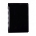 Зошит для записів GLOSS, L2U, В5, 80л., клітинка, пласт. обкл., чорна ( BM.24552151-01 )