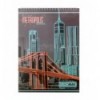 Блокнот на пружині зверху METROPOLIS, А4, 48 арк., клітинка, картонна обкладинка, червоний ( BM.2444