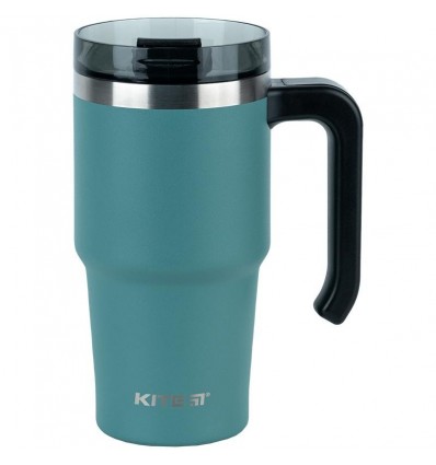Термокружка з ручкою Kite K24-1207-3, 600 мл, зелена ( K24-1207-3 )