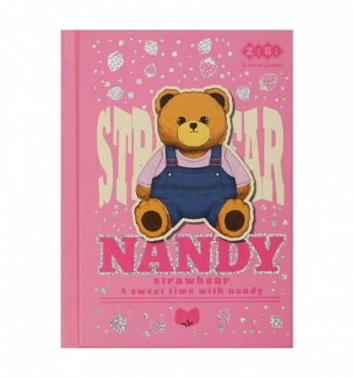 Блокнот KIDS Line ZB.12721-10, BEAR TOY, А6, 64 арк., клітинка, тверда облкладинка, рожевий ( ZB.127