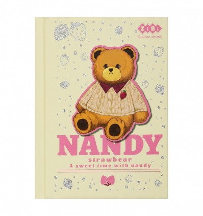 Блокнот KIDS Line ZB.12721-28, BEAR TOY, А6, 64 арк., клітинка, тверда облкладинка, бежевий ( ZB.127