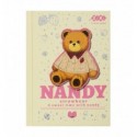 Блокнот KIDS Line ZB.12721-28, BEAR TOY, А6, 64 арк., клітинка, тверда облкладинка, бежевий ( ZB.127