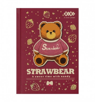 Блокнот KIDS Line ZB.12721-18, BEAR TOY, А6, 64 арк., клітинка, тверда облкладинка, св. коричневий (