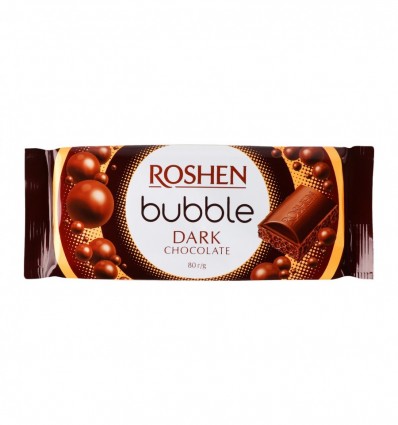 Шоколад Roshen Dark Bubble пористый 80г