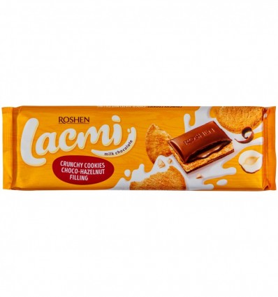 Шоколад Roshen Lacmi молочний з печивом 290г