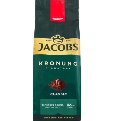 Кофе Jacobs Kronung Classic натуральный жареный молотый 200г