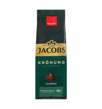 Кофе Jacobs Kronung Classic натуральный жареный молотый 400г