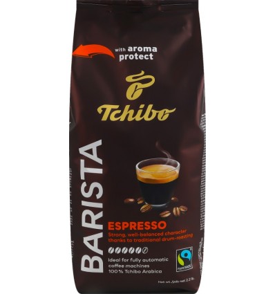 Кофе Tchibo Barista Espresso натуральный жареный в зернах 1кг