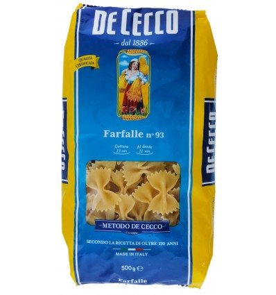 Макаронные изделия De Cecco Farfalle 500г