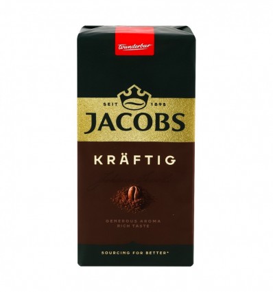 Кава Jacobs Kraftig натуральна смажена мелена 500г