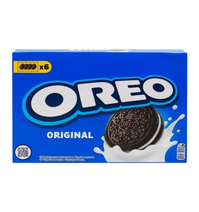 Печенье Oreo с какао и кремовой начинкой ванильного вкуса 228г