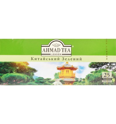 Чай Ahmad Tea зелений китайський байховий дрібний 25 х 1.8г