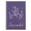 Блокнот на спiралi Axent Lavender 4 8033-4-A, А5, 80 аркушів, клітинка, пластикова обкладинка