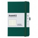 Книга записна Axent Partner 8201-61-A, 125x195 мм, 96 аркушів, клітинка, зелений ліс