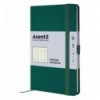 Книга записна Axent Partner 8201-61-A, 125x195 мм, 96 аркушів, клітинка, зелений ліс