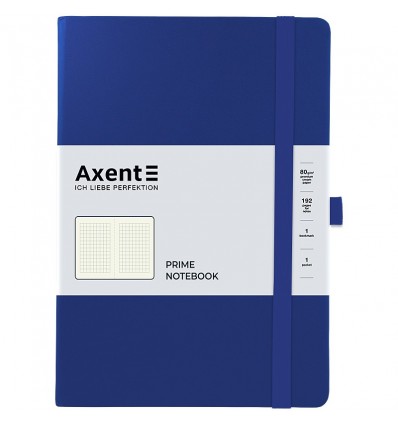 Книга записна Axent Partner Prime 8305-38-A, 145x210 мм, 96 аркушів, клітинка, синя