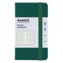 Книга записна Axent Partner 8301-61-A, 95x140 мм, 96 аркушів, клітинка, зелений ліс