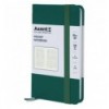 Книга записна Axent Partner 8301-61-A, 95x140 мм, 96 аркушів, клітинка, зелений ліс