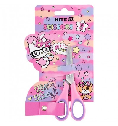 Ножиці дитячі з гумовими вставками Kite Hello Kitty HK25-123, 13 см, рожевий