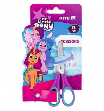 Ножиці дитячі з гумовими вставками Kite My Little Pony LP25-123, 13 см, фіолетовий