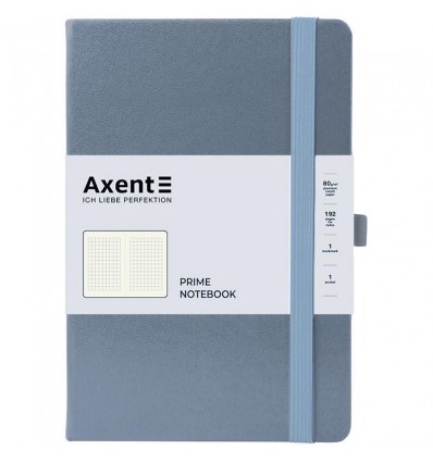 Книга записна Axent Partner Prime 8305-62-A, 145x210 мм, 96 аркушів, клітинка, сіра