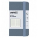 Книга записна Axent Partner 8301-62-A, 95x140 мм, 96 аркушів, клітинка, сіра