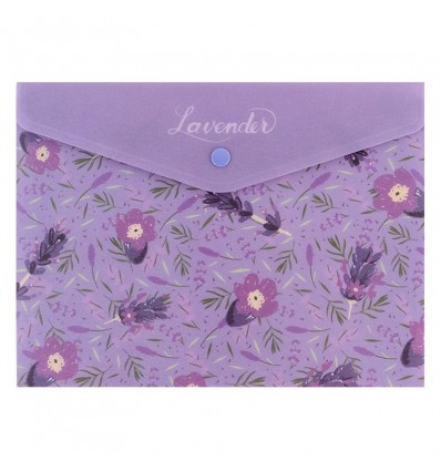 Папка на кнопке Axent Lavender-2 1496-37-A, А5+