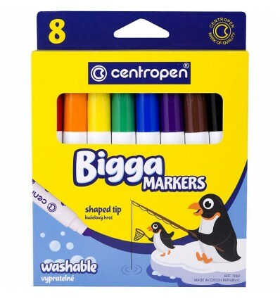 Фломастери 7650/08 Centropen Bigga, набір 8 шт.