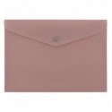 Папка на кнопке Axent Morandi pink 1522-35-A, А5, розовый