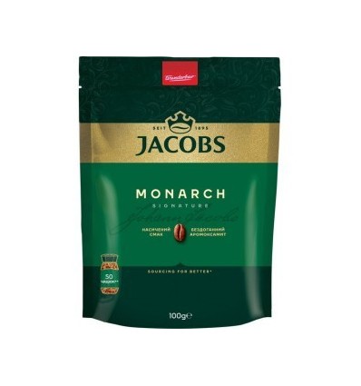 Кофе растворимый JACOBS MONARCH эконом пакет, 100г