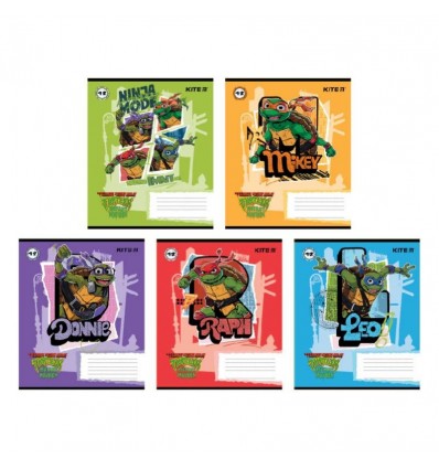 Тетрадь школьная Kite Ninja Turtles NT24-234, 12 листов, линия