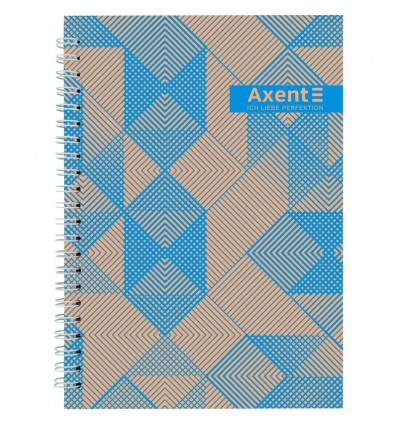 Блокнот Axent 8032-35-A на спіралі тверда обкл., А5, 96арк. №35 ( 8032-35-A )