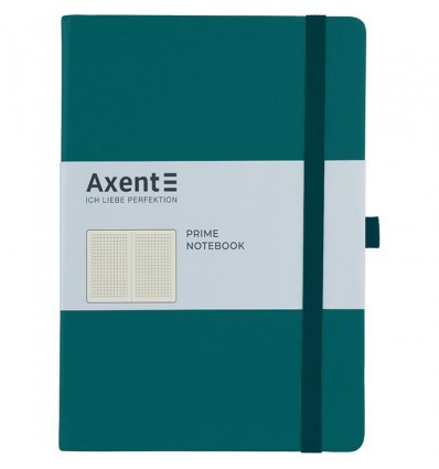 Книга записная Axent Partner Prime 8305-31-A, A5, 145x210 мм, 96 л., клетка, тв. обл., малахит 