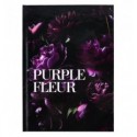 Книга записная Axent Purple fleur 8459-2-A, А5, 96 листов, ячейка, твердая обложка