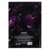 Книга записна Axent Purple fleur 8459-2-A, А5, 96 аркушів, клітинка, тверда обкладинка