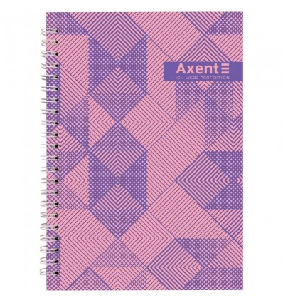 Блокнот Axent 8032-36-A на спіралі тверда обкл., А5, 96арк. №36 ( 8032-36-A )