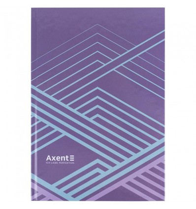 Книга записна Axent Lines 8422-583-A, А4, 96 аркушів, клітинка, бузкова