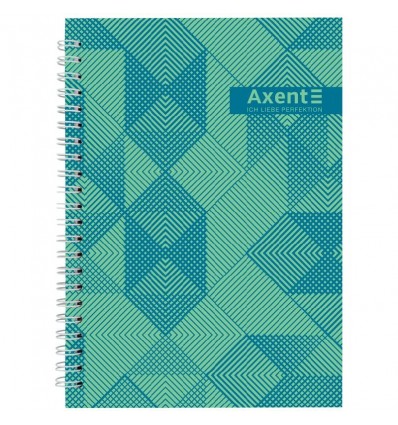 Блокнот Axent 8032-34-A на спіралі тверда обкл., А5, 96арк. №34 ( 8032-34-A )