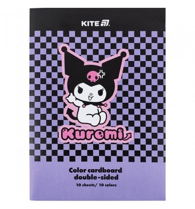 Картон цветной двухсторонний Kite Kuromi HK24-255-2, А4