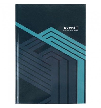 Книга записна Axent Lines 8422-580-A, А4, 96 аркушів, клітинка, сіра