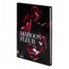 Книга записная Axent Maroon fleur 8459-1-A, А5, 96 листов, ячейка, твердая обложка