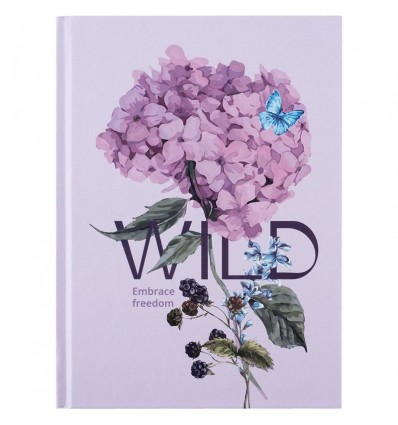 Книга записна Axent Wild 8459-5-A, А5, 96 аркушів, клітинка, тверда обкладинка