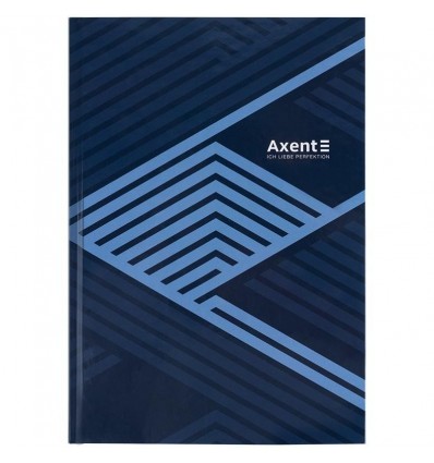 Книга записна Axent Lines 8422-581-A, А4, 96 аркушів, клітинка, синя