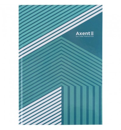 Книга записна Axent Lines 8422-582-A, А4, 96 аркушів, клітинка, зелена