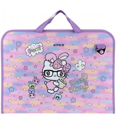 Папка-портфель на молнии Kite Hello Kitty HK24-411, 1 отделение, A3+ ( HK24-411 )